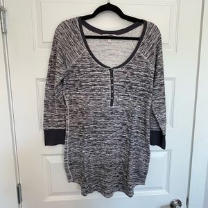 Victoria’s Secret marled thermal night shirt